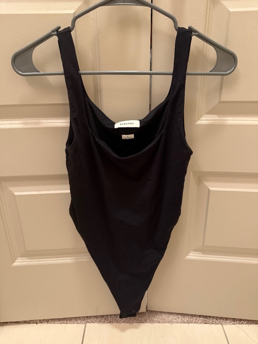 Aritzia Med Babaton Contour Black High Leg Body Suit